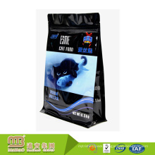 Oem Production Custom Logo Design Resealable Zipper Top Black Color 1kg Pet Food Packing Bag